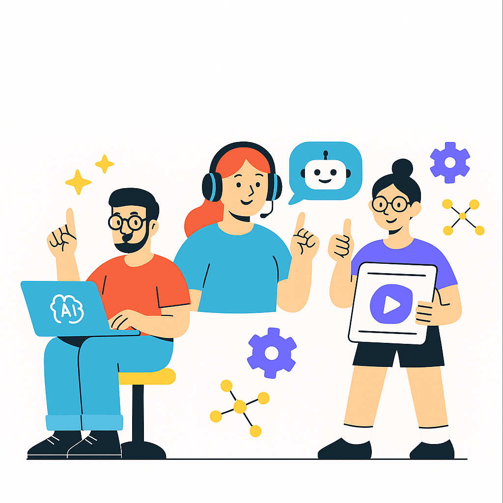 People learning top AI tools in 2025