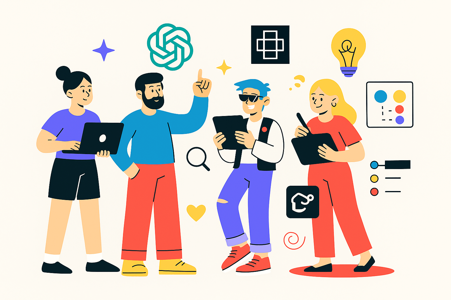 Group of people learning the top AI tools of 2025