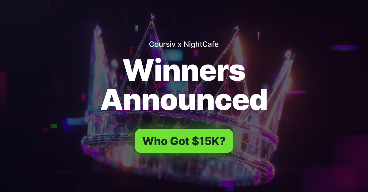 Coursiv and NightCafe Announce Winners of the $15,000 BeyondAI Art Challenge